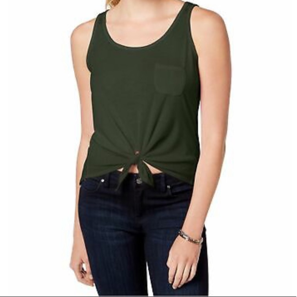Rebellious One Tie-Front Tank